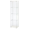 4-Tier Glass-door cabinet (Glass) Ace Trading Canada