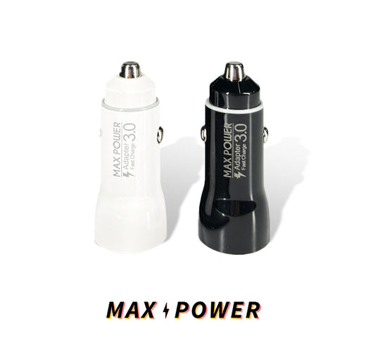 Max Power - 20W 2-Port Type-A Car Charger (New)