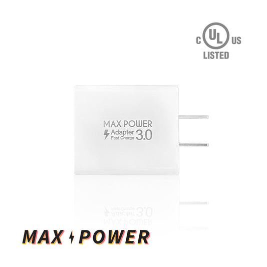 Max Power - 20W 2-Port Type-A Wall Charger