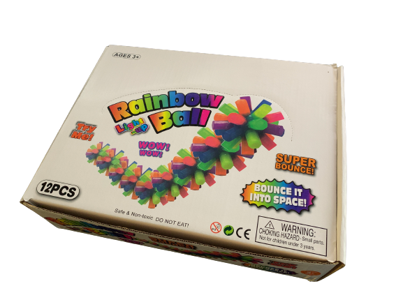 Rainbow Spiky ball - Light Up Ace Trading Canada