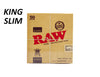 Raw classic natural unrefined rolling papers king size slim Ace Trading Canada