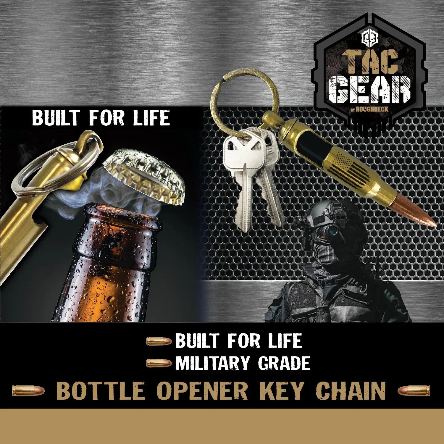 TAC GEAR BULLET Keychain 23244 Ace Trading Canada